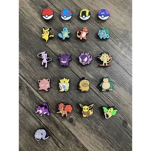 Pokemon Characters Video Games Charm For Crocs Shoe Charms - 21 Pieces